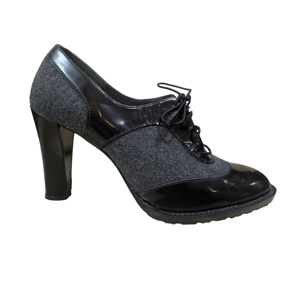 Stuart Weitzman Lace Up Oxford Shoe Bootie, Sz 8